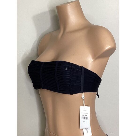 New. Pilyq black macramé Isla detailed bikini top. Large. Retails $88 - Picture 7 of 11